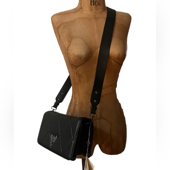 NWT Black Valentino Orlandi Crossbody Vegan Leather Hand Crafted - Picture 14 of 14
